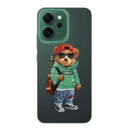 Oppo 14 F Summer Tedy Transparent Silicone TPU Θήκη